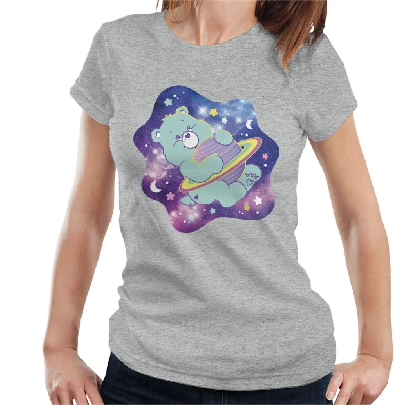 Care Bears Bedtime Bear Dreaming Of Space Women's T-Shirt Chenille Fabric Brocade Fabric Lace Fabric