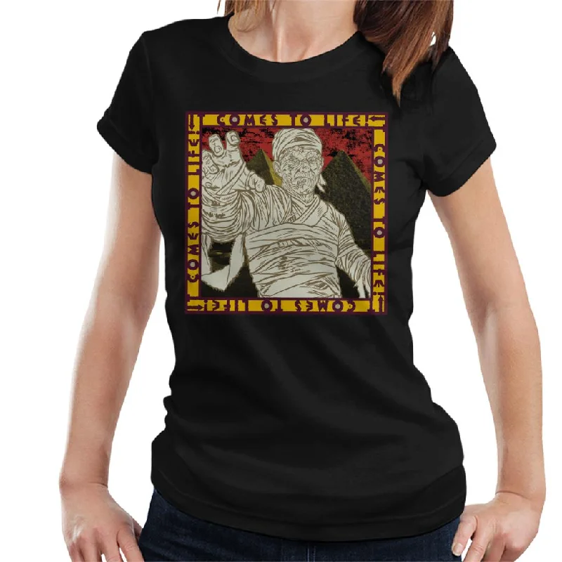 The Mummy It Comes To Life Women's T-Shirt Fitted T-Shirt Seamless Stretchy