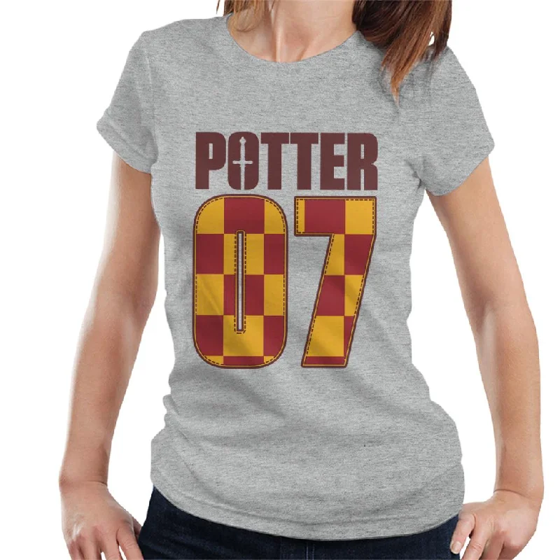 Harry Potter 07 Logo Women's T-Shirt Hooded Caped Shawl Collar