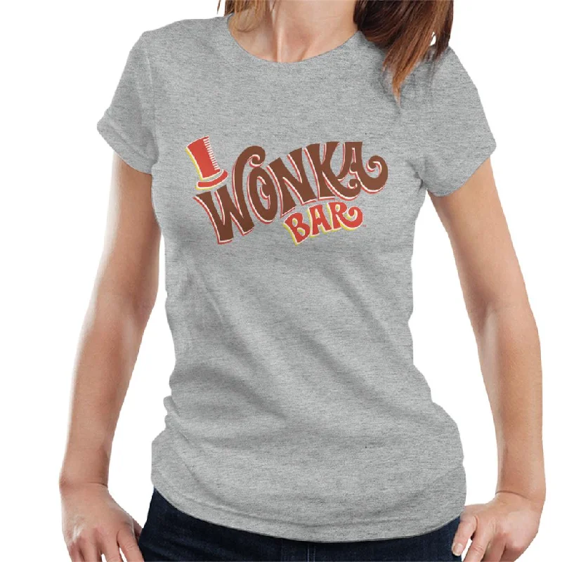Willy Wonka and The Chocolate Factory Wonka Bar Women's T-Shirt Plaid T-Shirt Polka Dot Checkered Willy Wonka and The Chocolate Factory Wonka Bar Women's T-Shirt Plaid T-Shirt Polka Dot Checkered