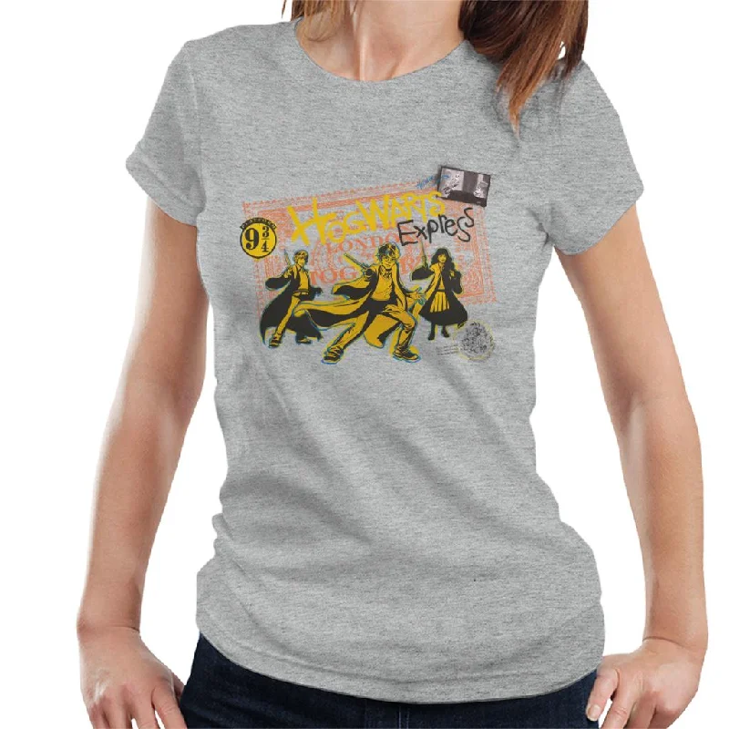 Harry Potter London To Hogwarts Women's T-Shirt Machine Wash Dry Clean Hand Wash