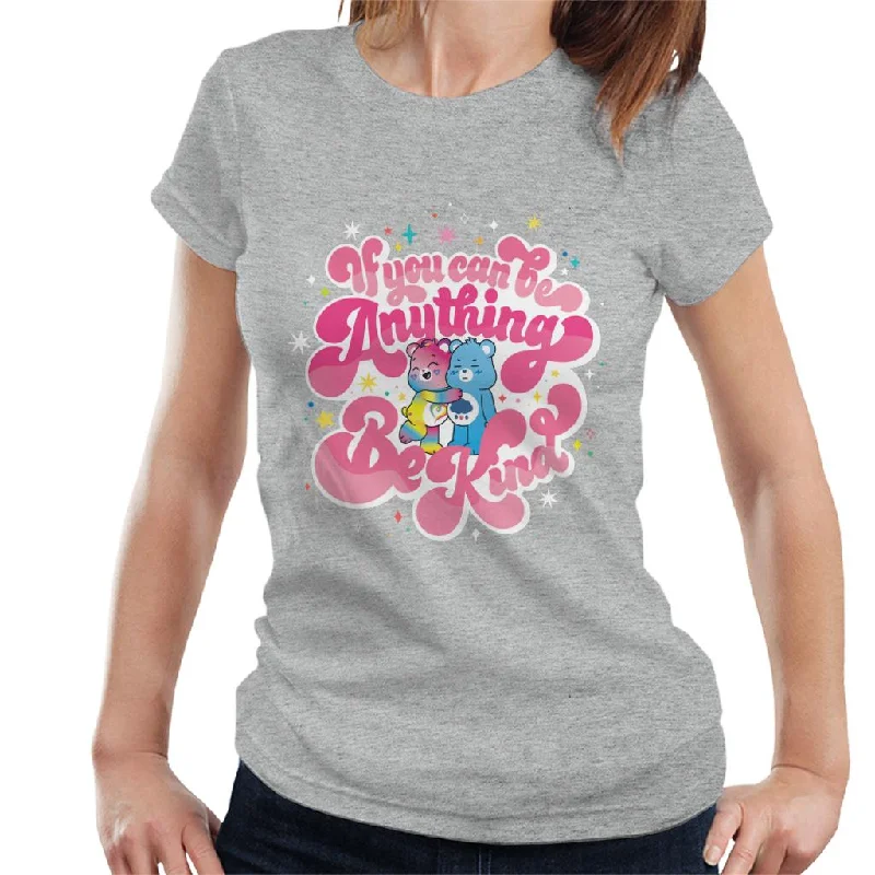 Care Bears Togetherness Bear Be Kind Women's T-Shirt Welt Pockets Slit Pockets