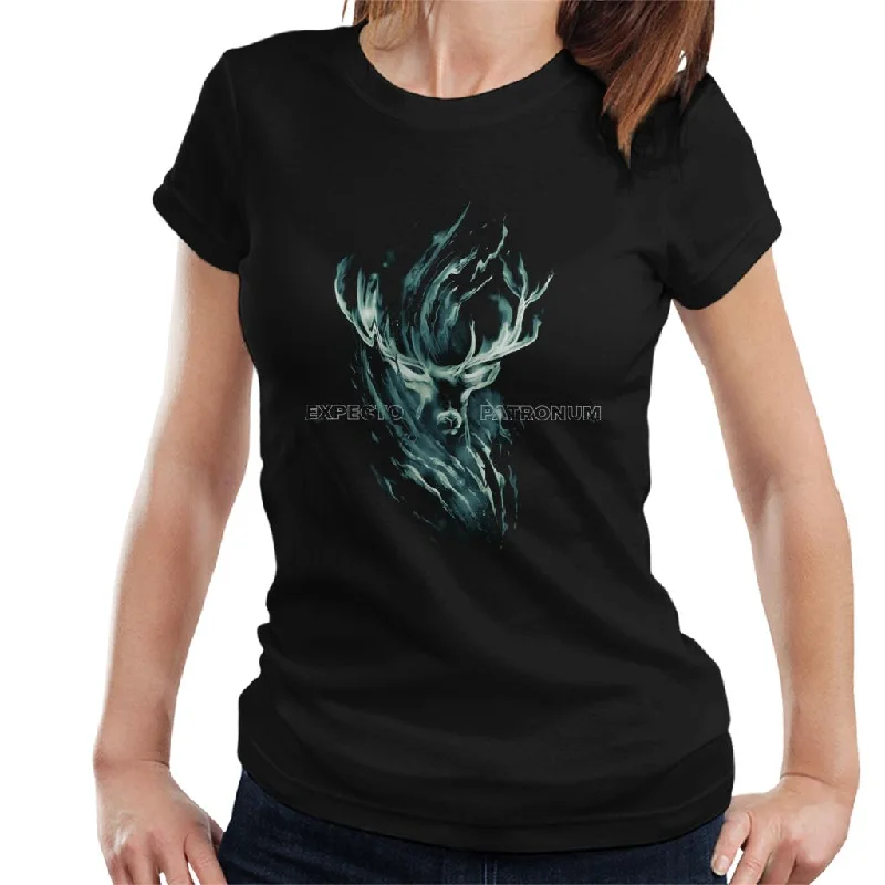 Harry Potter And The Prisoner Of Azkaban Deer Expecto Patronum Women's T-Shirt Graphic Embroidered Appliqued Harry Potter And The Prisoner Of Azkaban Deer Expecto Patronum Women's T-Shirt Graphic Embroidered Appliqued
