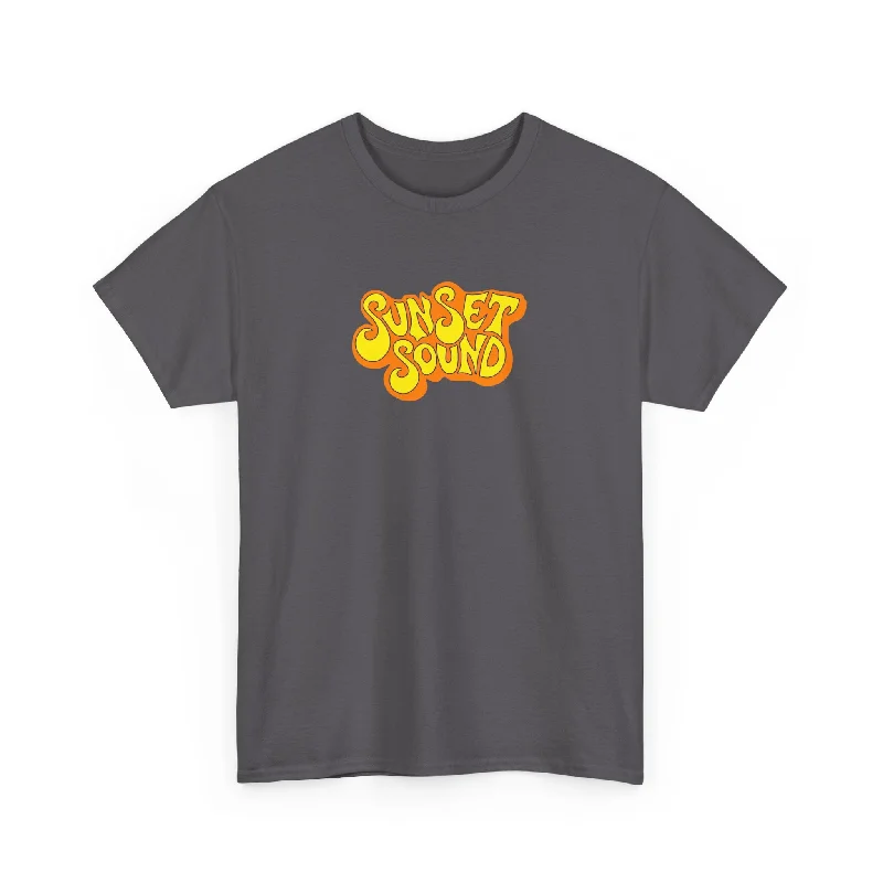 Sunset Sound T Shirt Notch Collar Peter Pan Collar Cowl Neck