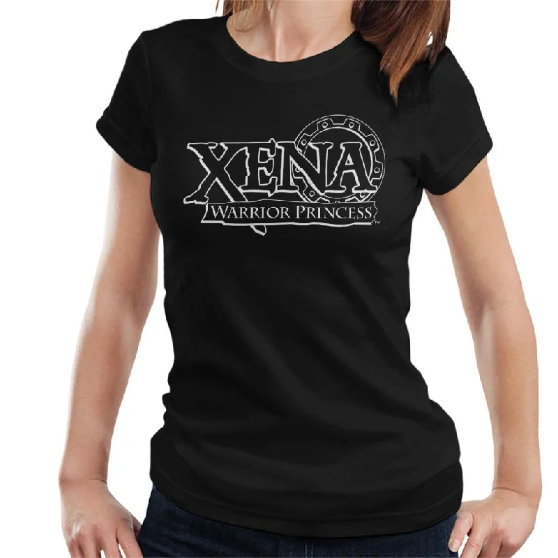 Xena Warrior Princess Vintage Logo Women's T-Shirt Front Pockets Side Pockets Patch Pockets