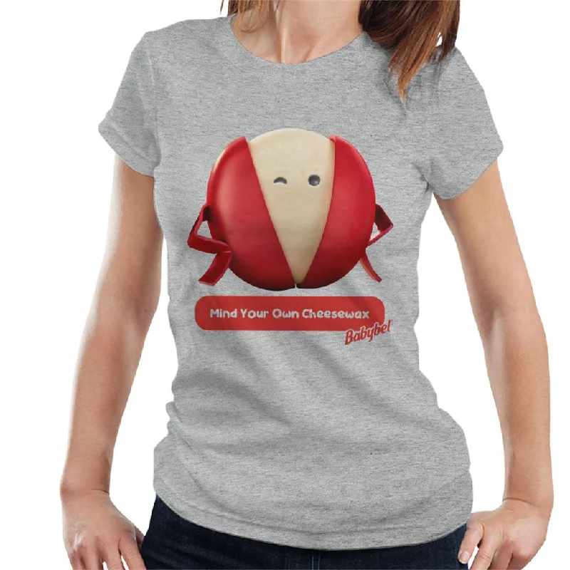 Baby Bel Mind Your Own Cheesewax Women's T-Shirt Mesh Blend Leather Blend Suede Blend