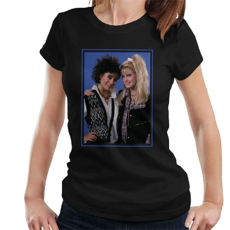 Weird Science Hilly And Deb Women's T-Shirt Mesh Fabric Canvas Fabric Denim Fabric