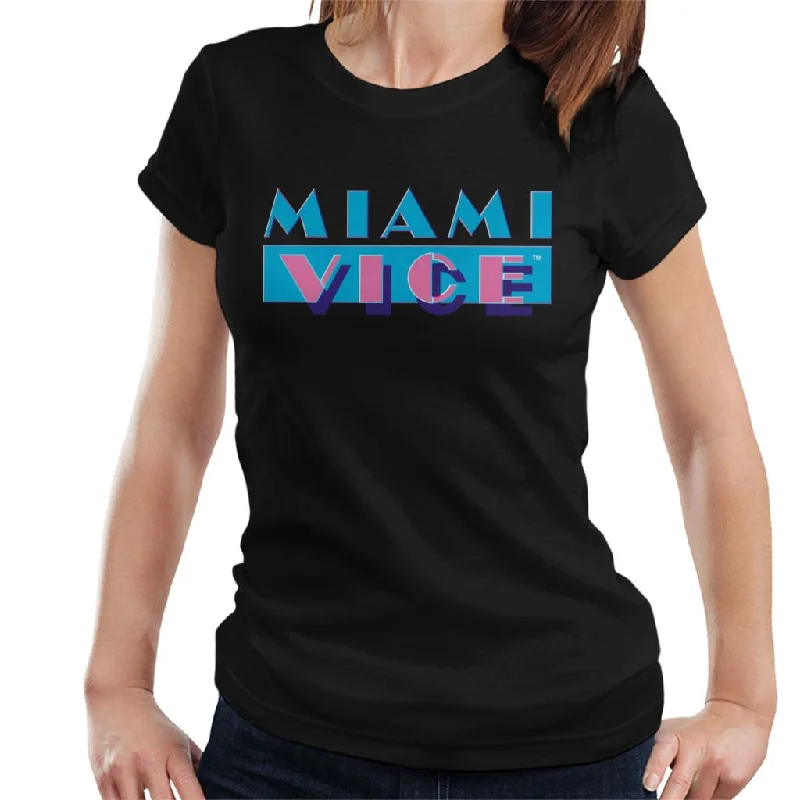 Miami Vice Classic Logo Women's T-Shirt Cozy Warm Stylish