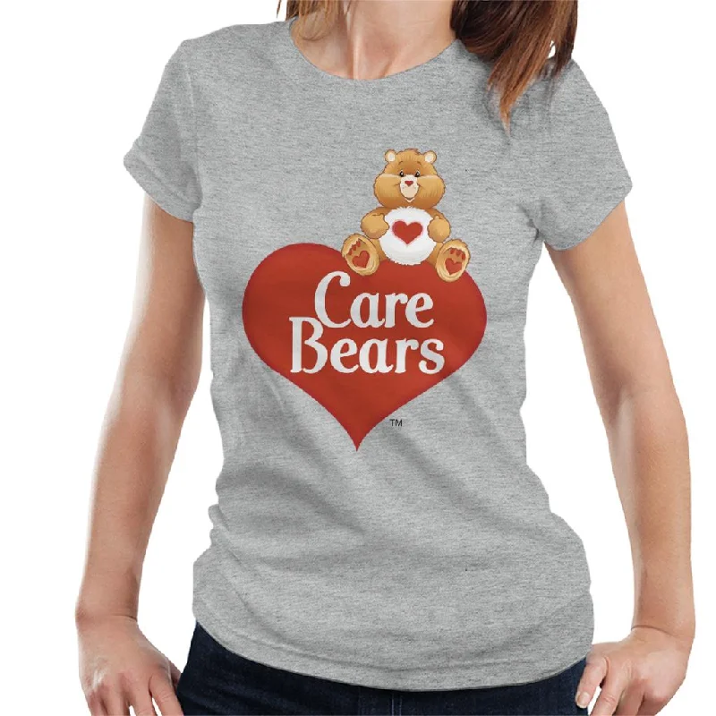 Care Bears Logo Tenderheart Bear Women's T-Shirt Terry Blend Velvet Blend Canvas Blend