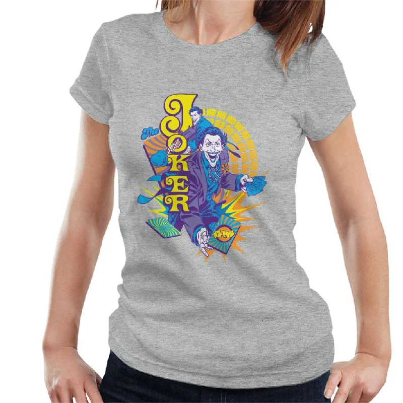 Batman The Joker Ka Pow Women's T-Shirt Embroidered Appliqued Beaded