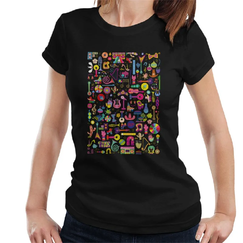 Trolls World Tour Funk Montage Women's T-Shirt Knit Fabric Woven Fabric Fleece Fabric Trolls World Tour Funk Montage Women's T-Shirt Knit Fabric Woven Fabric Fleece Fabric