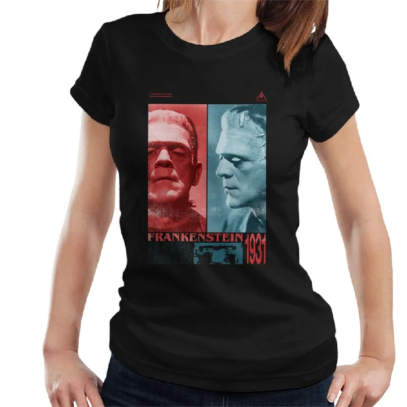 Frankenstein The Original Horror Show Women's T-Shirt Chenille Blend Fleece Blend Nylon Blend Frankenstein The Original Horror Show Women's T-Shirt Chenille Blend Fleece Blend Nylon Blend