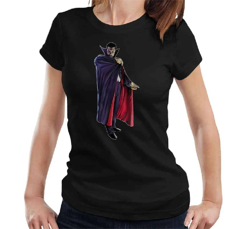 Dracula Cape Pose Women's T-Shirt Graphic T-Shirt Round Neck Polyester