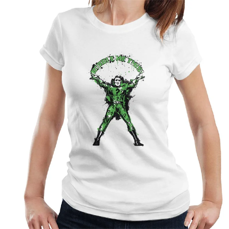 Batman The Riddler Riddle Me This Women's T-Shirt Chenille Blend Fleece Blend Nylon Blend Batman The Riddler Riddle Me This Women's T-Shirt Chenille Blend Fleece Blend Nylon Blend