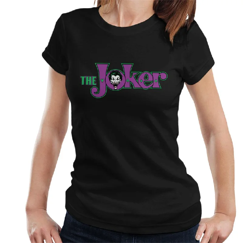 Batman The Joker Logo Women's T-Shirt Satin Blend Silk Blend Wool Blend
