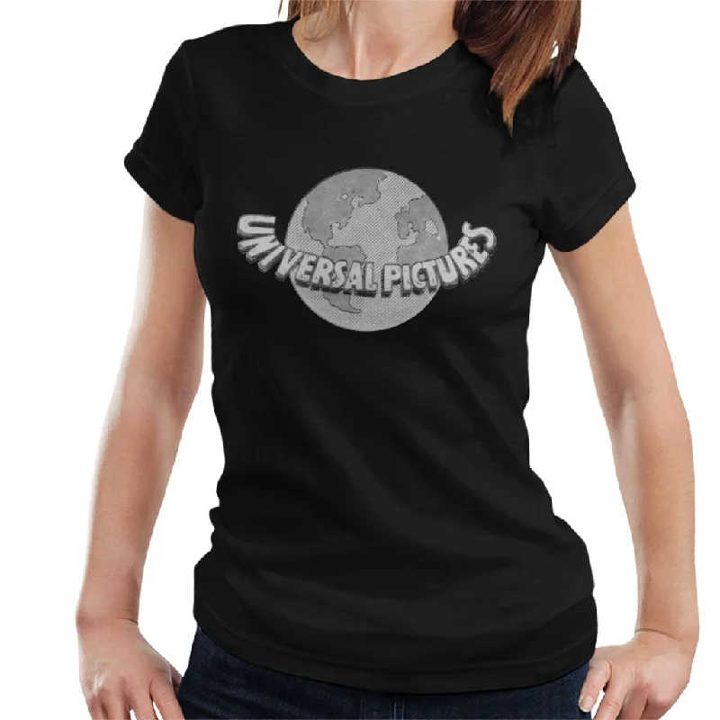 Universal Pictures 1923 Logo Women's T-Shirt Spandex Blend Rayon Blend Denim Blend