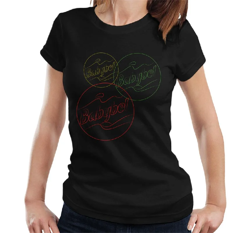 Baby Bel Flavours Women's T-Shirt Houndstooth Herringbone Solid