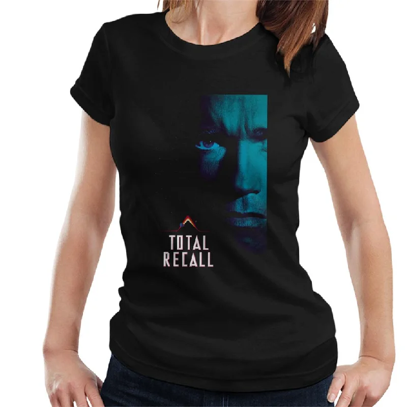 Total Recall Doug Quaid Space Poster Women's T-Shirt Boxy Fit Fitted Loose