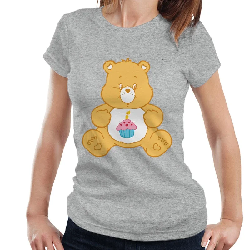 Care Bears Birthday Bear Women's T-Shirt Boxy Fit Fitted Loose