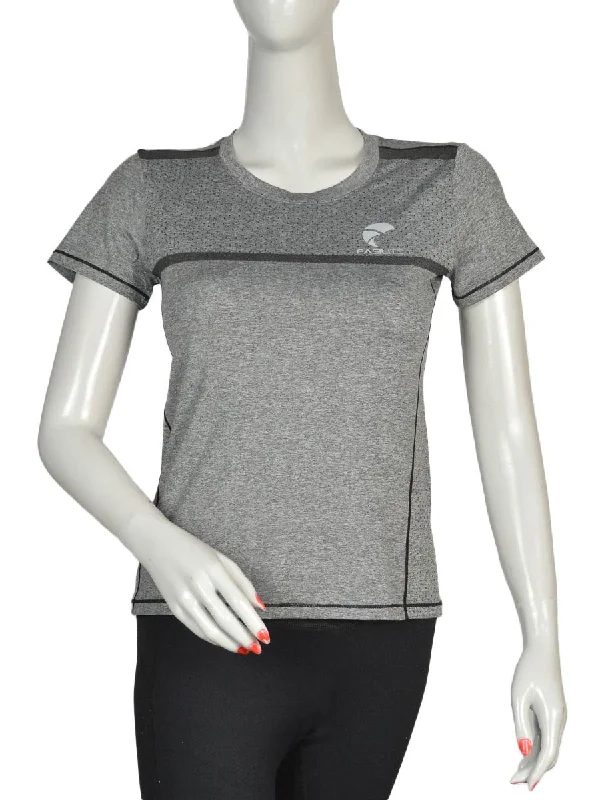 Bliss Zones - T-Shirt - 20004 - Dark Heather Grey / Black Fleece Nylon Spandex
