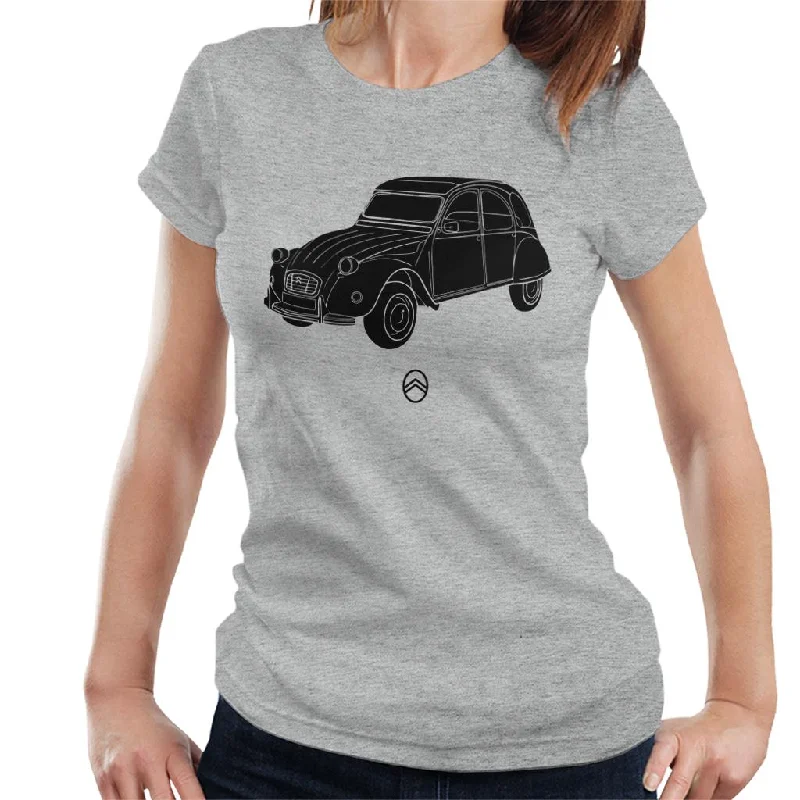 Citroën 2CV Angle For Light Women's T-Shirt Seamless Knitted Crochet