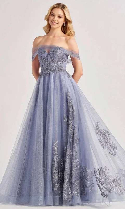 Colette By Daphne CL8640 - Embroidered Tulle Prom Dress Tunics Custom made