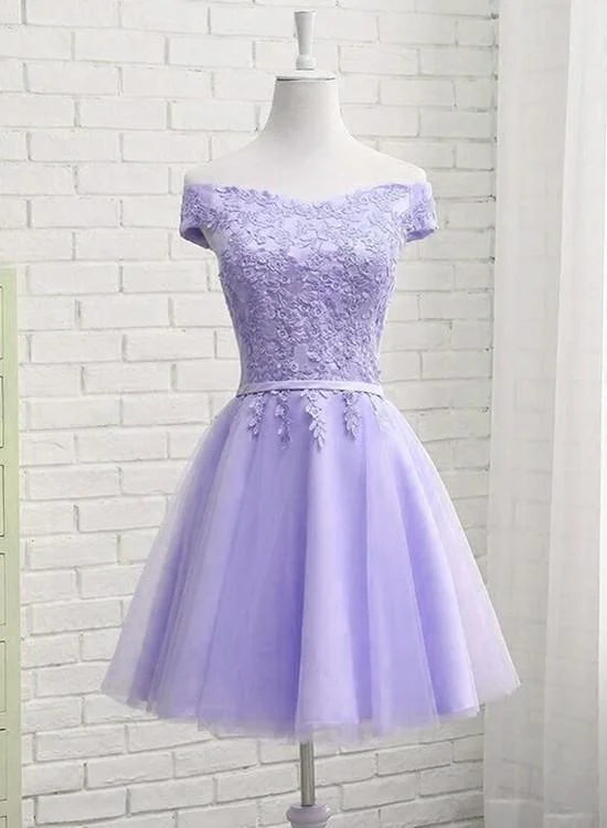 Light Purple Short New Style Homecoming Dress,New Party Dresses Tunics Custom made
