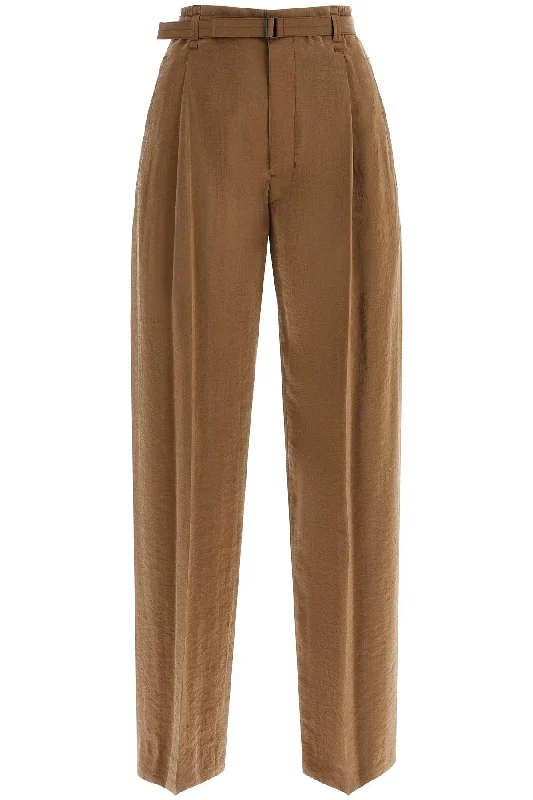 Lemaire Women's Dry Silk Pants For Men Elegant Dress Pants