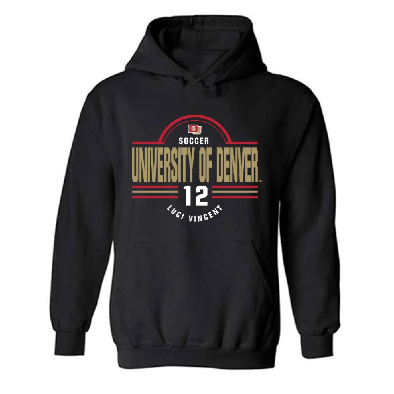 DU - NCAA Women's Soccer : Luci Vincent - Classic Fashion Shersey Hooded Sweatshirt Hoodie with High-Low Hem Asymmetrical Trendy DU - NCAA Women's Soccer : Luci Vincent - Classic Fashion Shersey Hooded Sweatshirt Hoodie with High-Low Hem Asymmetrical Trendy