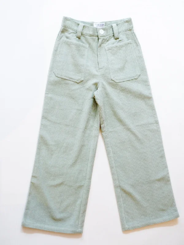 Ha Long Bay Cord Pant High-Waist Jogger Pants