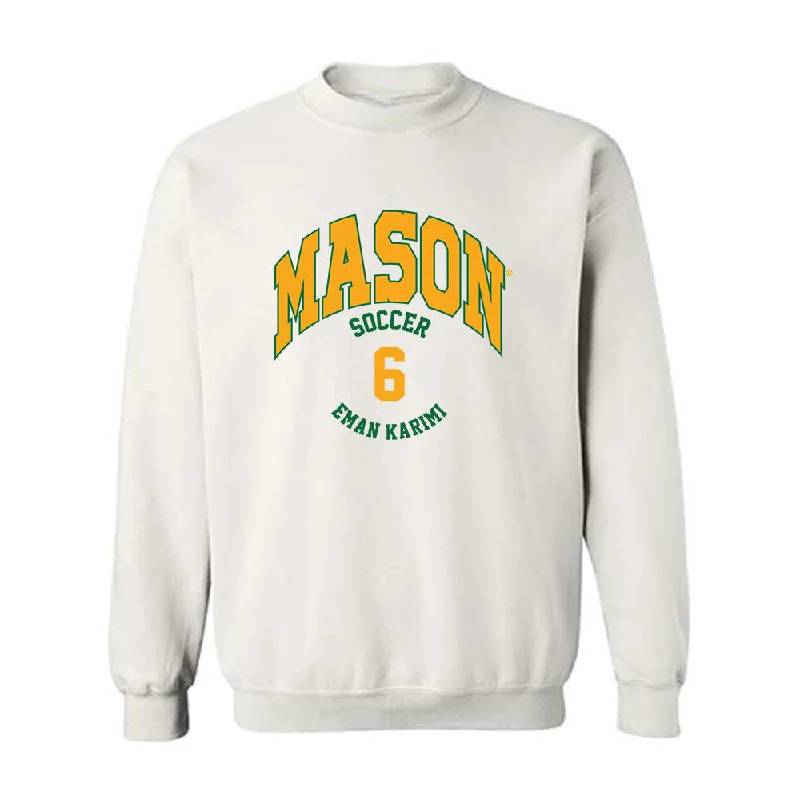 GMU - NCAA Women's Soccer : Eman Karimi - Classic Fashion Shersey Crewneck Sweatshirt Hoodie with Gradient Ombre Colorful GMU - NCAA Women's Soccer : Eman Karimi - Classic Fashion Shersey Crewneck Sweatshirt Hoodie with Gradient Ombre Colorful