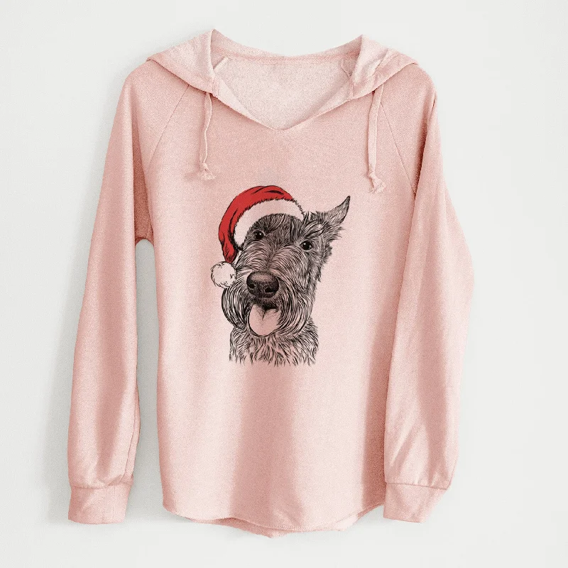 Santa Magnus the Scottish Terrier - Cali Wave Hooded Sweatshirt Hoodie with Patch Decorative Personalized Santa Magnus the Scottish Terrier - Cali Wave Hooded Sweatshirt Hoodie with Patch Decorative Personalized