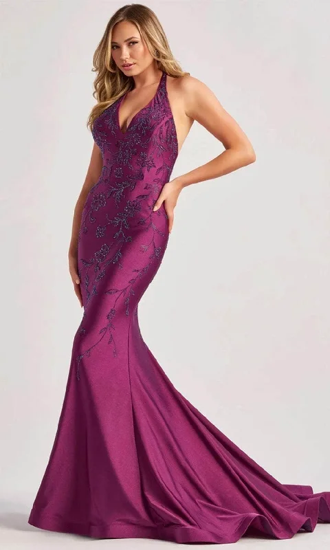 Colette By Daphne CL8455 - Halter Jersey Prom Dress Tunics Luxurious premium