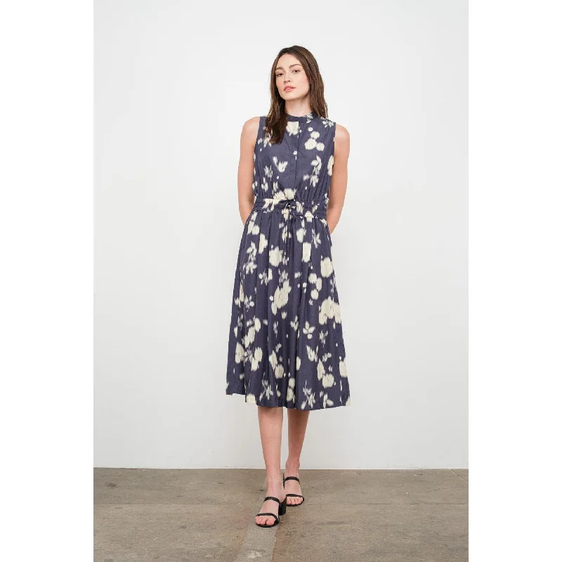Annika Front Button Sleeveless Print FUN2FUN Dress-SALE Tunics Solid Classic