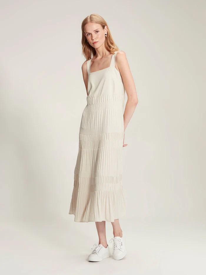 Caroline Sills - Javier Pleat Dress Halter Neckline Beach