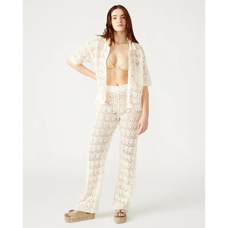 Eddie Pant Beige Stretch Fit Pants
