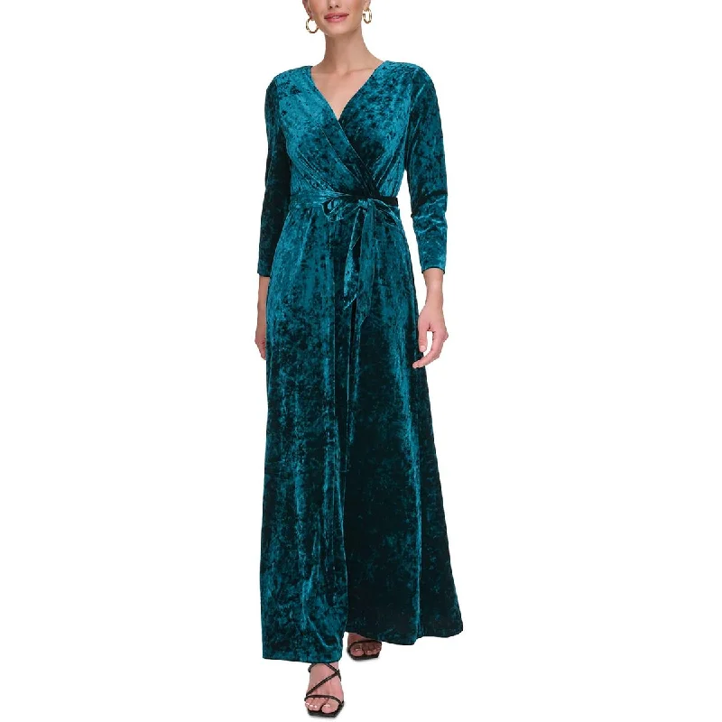 Womens Belted Long Cocktail And Party Dress Tunics Practical easy-care