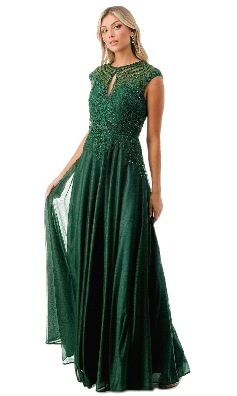 Trevi Collection M2736Y - Illusion Cap Sleeve Evening Dress Tunics New arrival