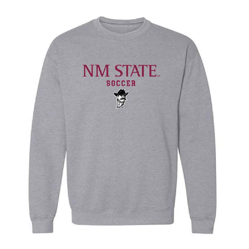 NMSU - NCAA Women's Soccer : Janae Shaklee - Classic Shersey Crewneck Sweatshirt Hoodie with Logo Branding Identity NMSU - NCAA Women's Soccer : Janae Shaklee - Classic Shersey Crewneck Sweatshirt Hoodie with Logo Branding Identity