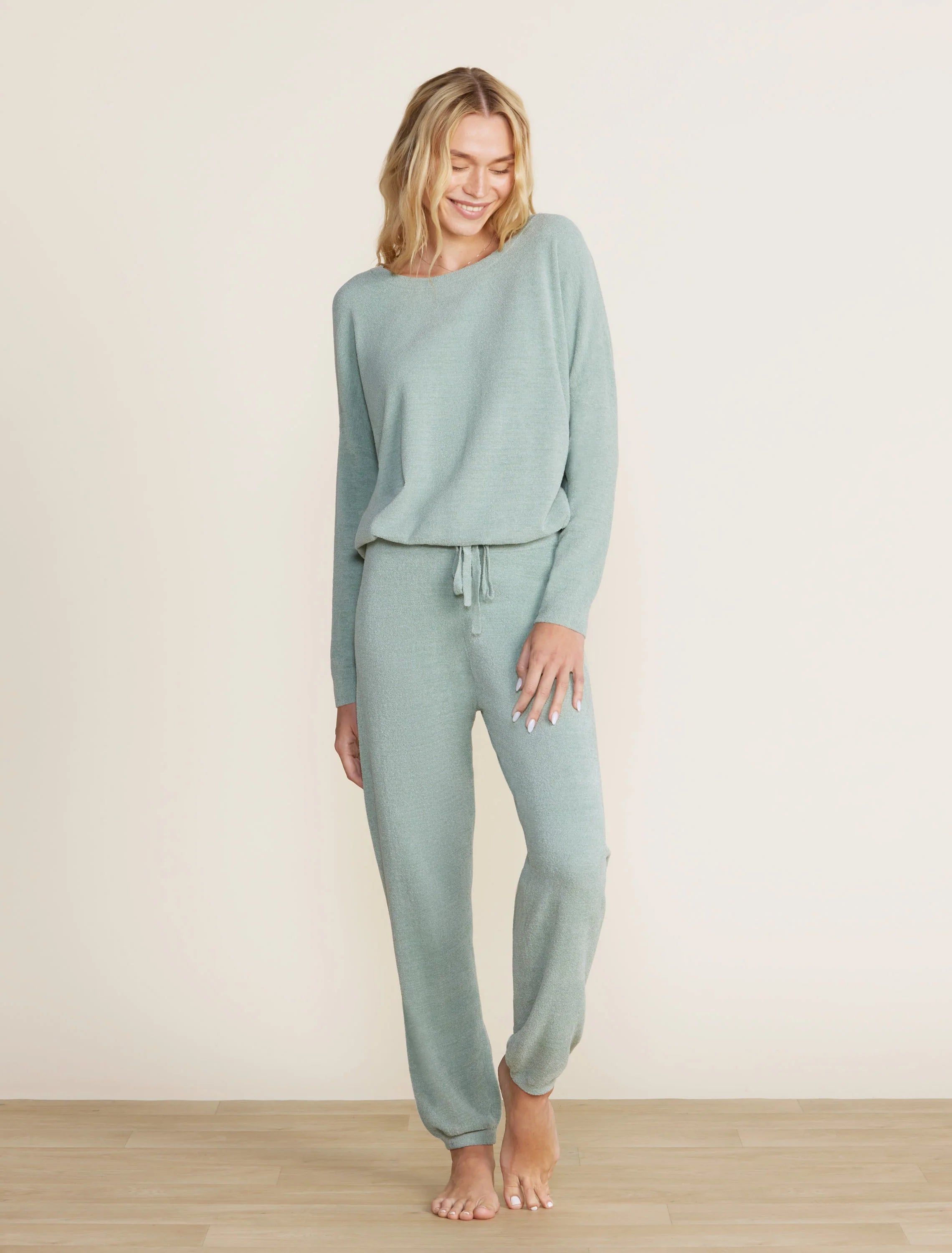 CC Ultra Lite Track Pant | Beach Glass Relaxed Linen Pants