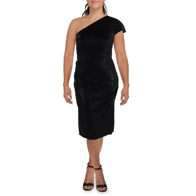 Womens Ruched Mid Calf Cocktail And Party Dress Tunics Sale discount