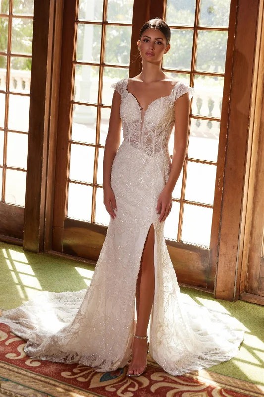Nox Anabel -C1600W Corset Bodice Beaded Bridal Dress Tunics Trendy modern