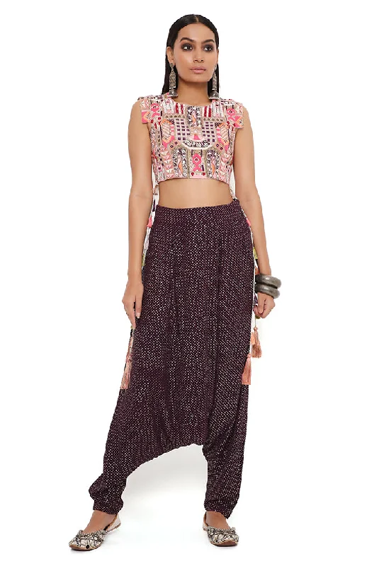 GREY GEORGETTE EMBROIDERED CROP TOP WITH PURPLE MUKAISH GEORGETTE LOW CROTCH PANTS Chenille Fabric Brocade Fabric Lace Fabric GREY GEORGETTE EMBROIDERED CROP TOP WITH PURPLE MUKAISH GEORGETTE LOW CROTCH PANTS Chenille Fabric Brocade Fabric Lace Fabric