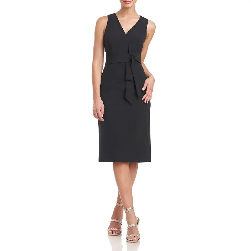 Ella Womens V-Neck Bow Cocktail And Party Dress Tunics Chic fashionable