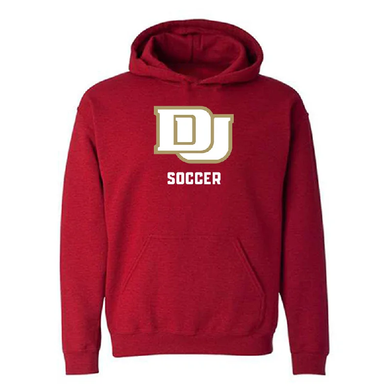 DU - NCAA Women's Soccer : Luci Vincent - Classic Shersey Hooded Sweatshirt Hoodie with Drawstring Waist Adjustable Fitted DU - NCAA Women's Soccer : Luci Vincent - Classic Shersey Hooded Sweatshirt Hoodie with Drawstring Waist Adjustable Fitted