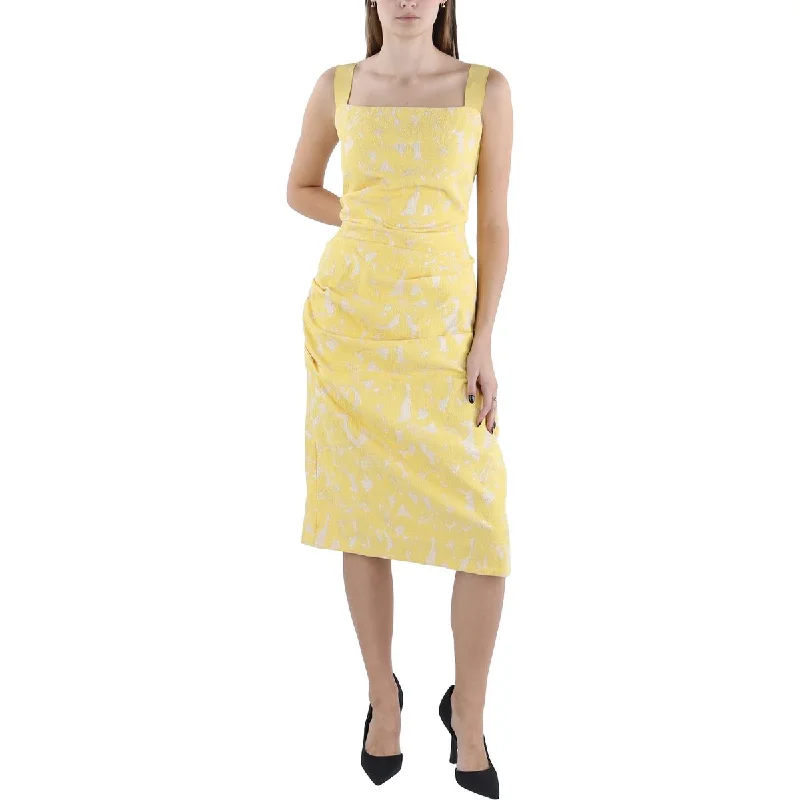 Womens Metallic Knee-Length Cocktail And Party Dress Tunics Designer luxury