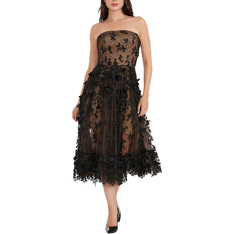 Kailyn Womens Strapless Fit & Flare Cocktail And Party Dress Tunics Top Casual