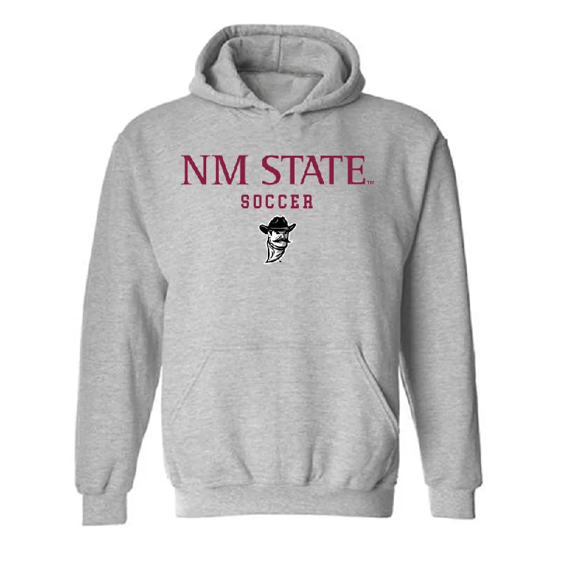 NMSU - NCAA Women's Soccer : Janae Shaklee - Classic Shersey Hooded Sweatshirt Zip Hoodie Drawstring Kangaroo Pocket