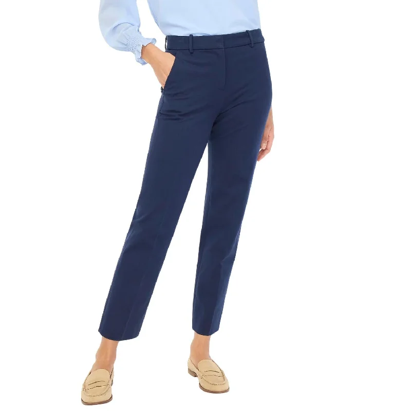 Women's Kallie Straight Leg Pant In Navy Blue Comfy Athletic Pants