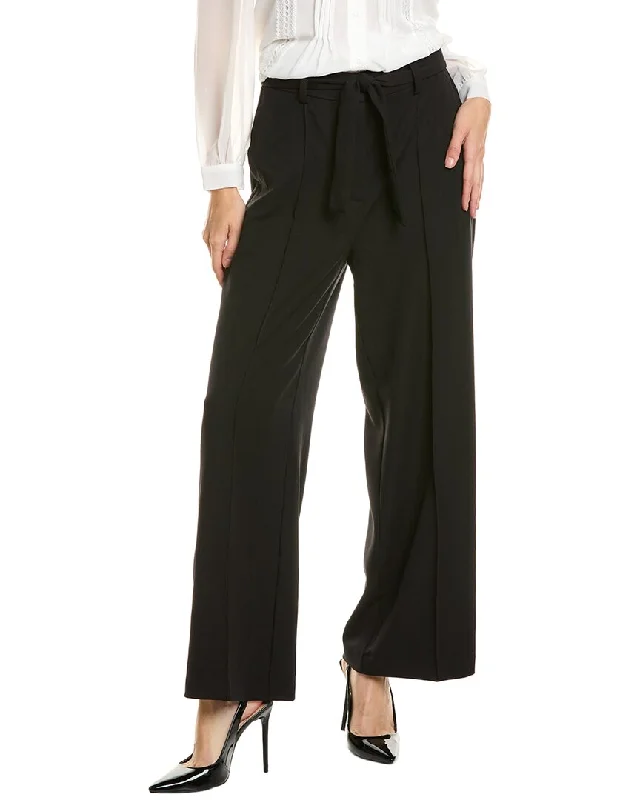 Adrianna Papell Twill Wide Leg Pant Soft Sweatpants Style